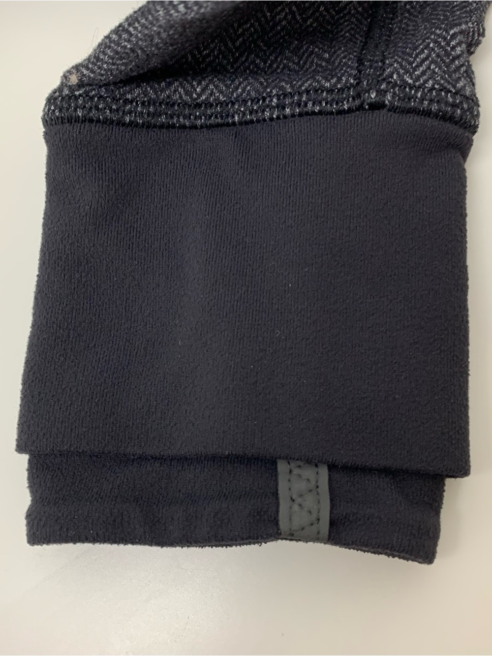 Lululemon Think Fast Hoodie Sz 6 Pullover Hoodie Heathered Herringbone Black - Picture 10 of 12
